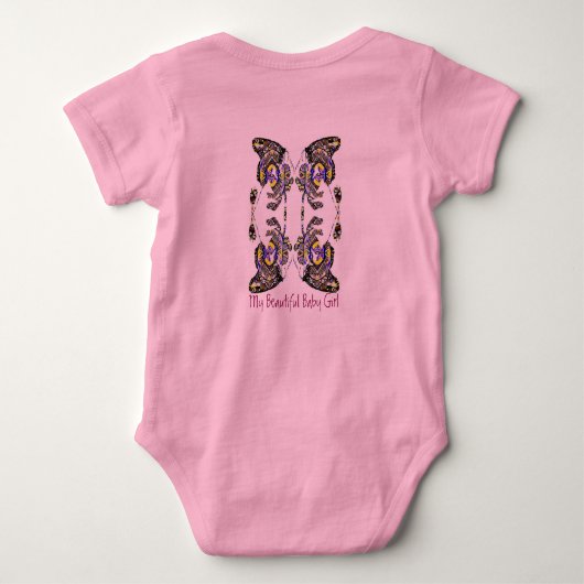 Roze pig en buiken romper (Achterkant)