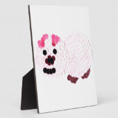 Roze pig fotoplaat (Zijkant)