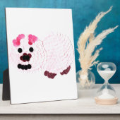 Roze pig fotoplaat (Zijkant)