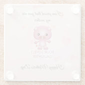 Roze pig glazen onderzetter (Achterkant)