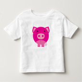 Roze pig kinder shirts (Voorkant)