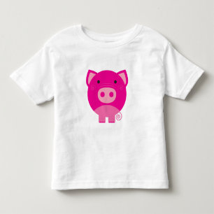 Roze pig kinder shirts