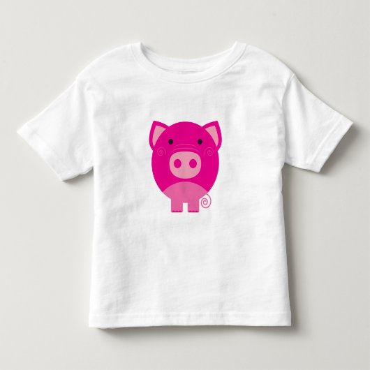 Roze pig kinder shirts (Voorkant)