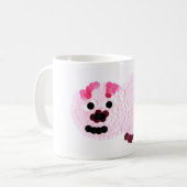 Roze pig koffiemok (Voorkant links)