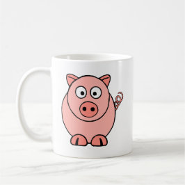 Roze pig koffiemok