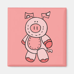 Roze pig Magnet