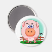 Roze pig Magnet (Voorkant / Achterkant)