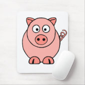 Roze pig muismat (Met muis)