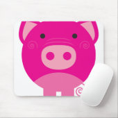 Roze pig muismat (Met muis)