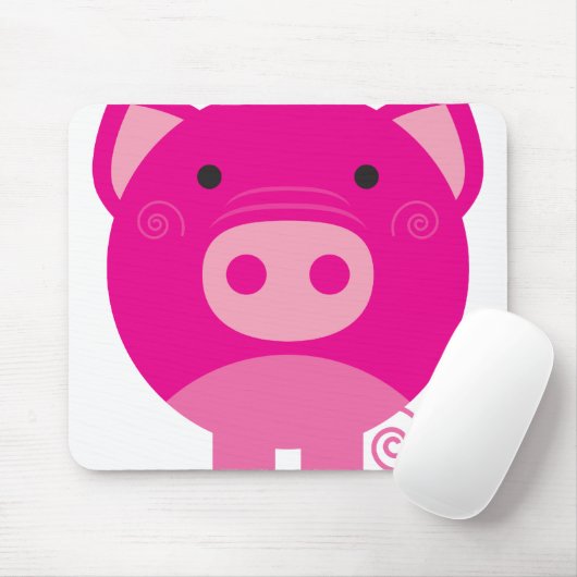 Roze pig muismat (Met muis)