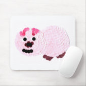 Roze pig muismat (Met muis)