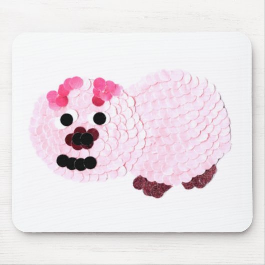 Roze pig muismat (Voorkant)