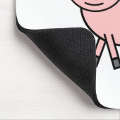 Roze pig muismat (Hoek)