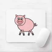 Roze pig muismat (Met muis)