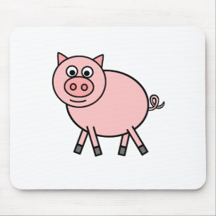 Roze pig muismat
