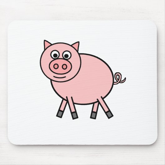 Roze pig muismat (Voorkant)