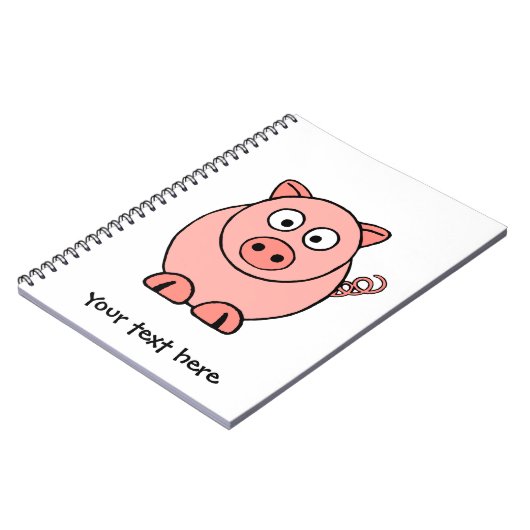 Roze pig notitieboek (Linkerzijde)
