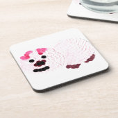 Roze pig onderzetter (Linkerzijde)