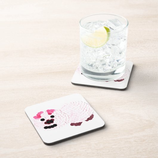 Roze pig onderzetter (Rechterzijde)