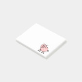 Roze pig post-it® notes (Schuin)