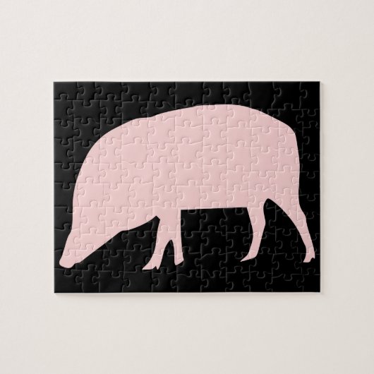 Roze pig Puzzle Legpuzzel (Horizontaal)