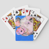 Roze pig speelkaarten (Achterkant)