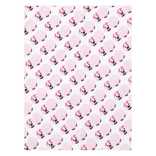 Roze pig tafelkleed (Voorkant)