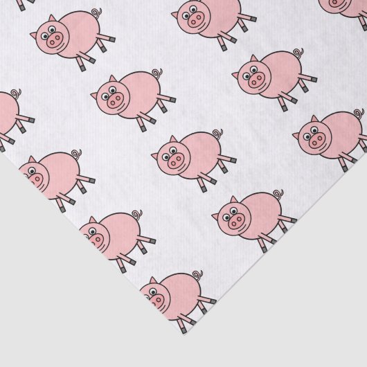 Roze pig tissuepapier (Detail)