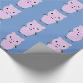 Roze Piggy Cadeaupapier (Hoek)