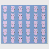 Roze Piggy Cadeaupapier (Vlak)