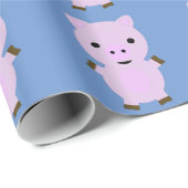 Roze Piggy Cadeaupapier (Rol Hoek)