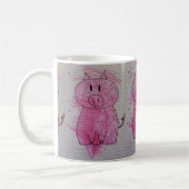 Roze Piggy Koffiemok (Links)