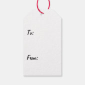 Roze Piggy Sparkle Gift Labels Cadeaulabel (Achterkant)