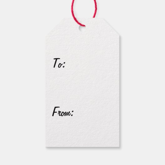 Roze Piggy Sparkle Gift Labels Cadeaulabel (Achterkant)