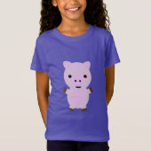 Roze Piggy T-shirt (Voorkant)