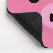 Roze piglet Cute Animal Face Design Muismat (Hoek)