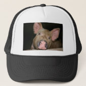 Roze piglet trucker pet (Voorkant)