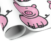 roze pigment cadeaupapier (Rol Hoek)