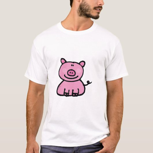 Roze pigment t-shirt (Voorkant)