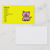 Roze pigment visitekaartje (Voorkant / Achterkant)