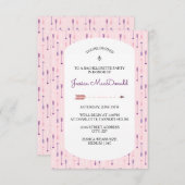 Roze pijlen - 3X5 Bachelorette partijuitnodiging Kaart (Voorkant / Achterkant)