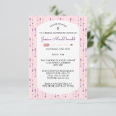 Roze Pijlen - 3x5 Bruilofts Uitnodiging (Staand voorkant)