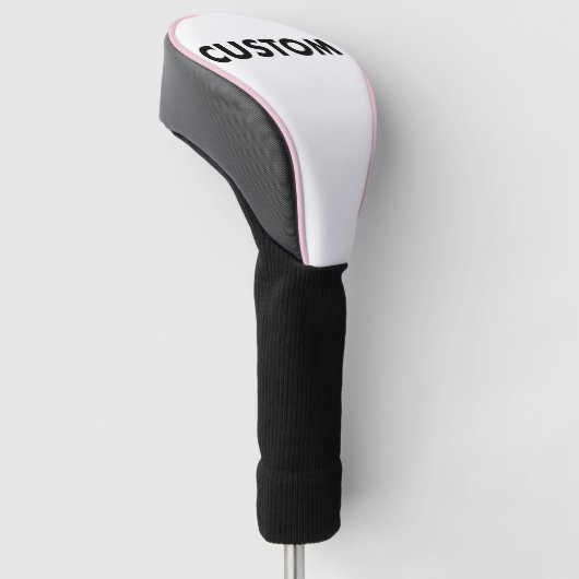 ROZE Pijp Custom Golf Driver Headcover Blanco (Schuin)