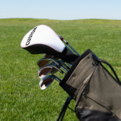 ROZE Pijp Custom Golf Driver Headcover Blanco (Insitu)