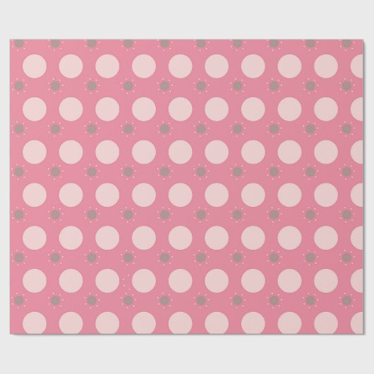 Roze pika Dot-cadeauverpakking Cadeaupapier (Vlak)