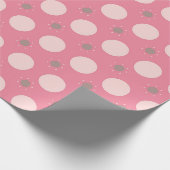 Roze pika Dot-cadeauverpakking Cadeaupapier (Hoek)