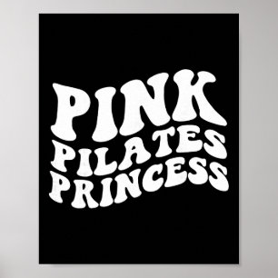 Roze Pilates Prinses Esthetische Geest Lichaam Yog Poster