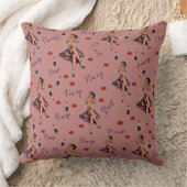 roze pin up girl patroon kussen (Deken)