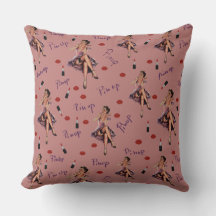 roze pin up girl patroon