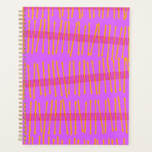 Roze pinda planner (Voorkant)